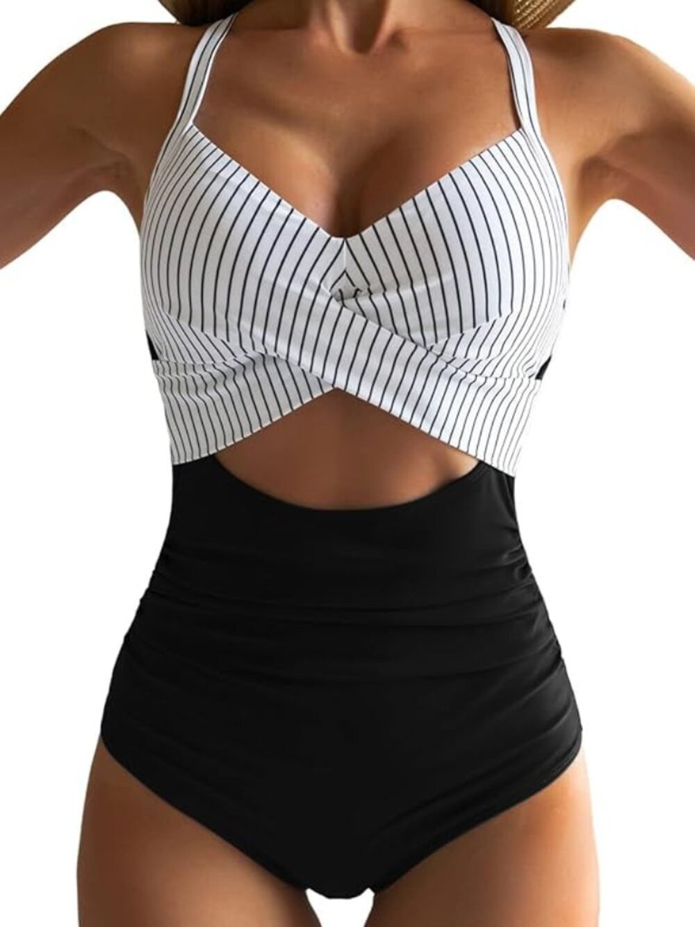 Eomenie Tummy Control One Piece Swimsuit